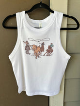 Load image into Gallery viewer, Cowboys Cropped Tank