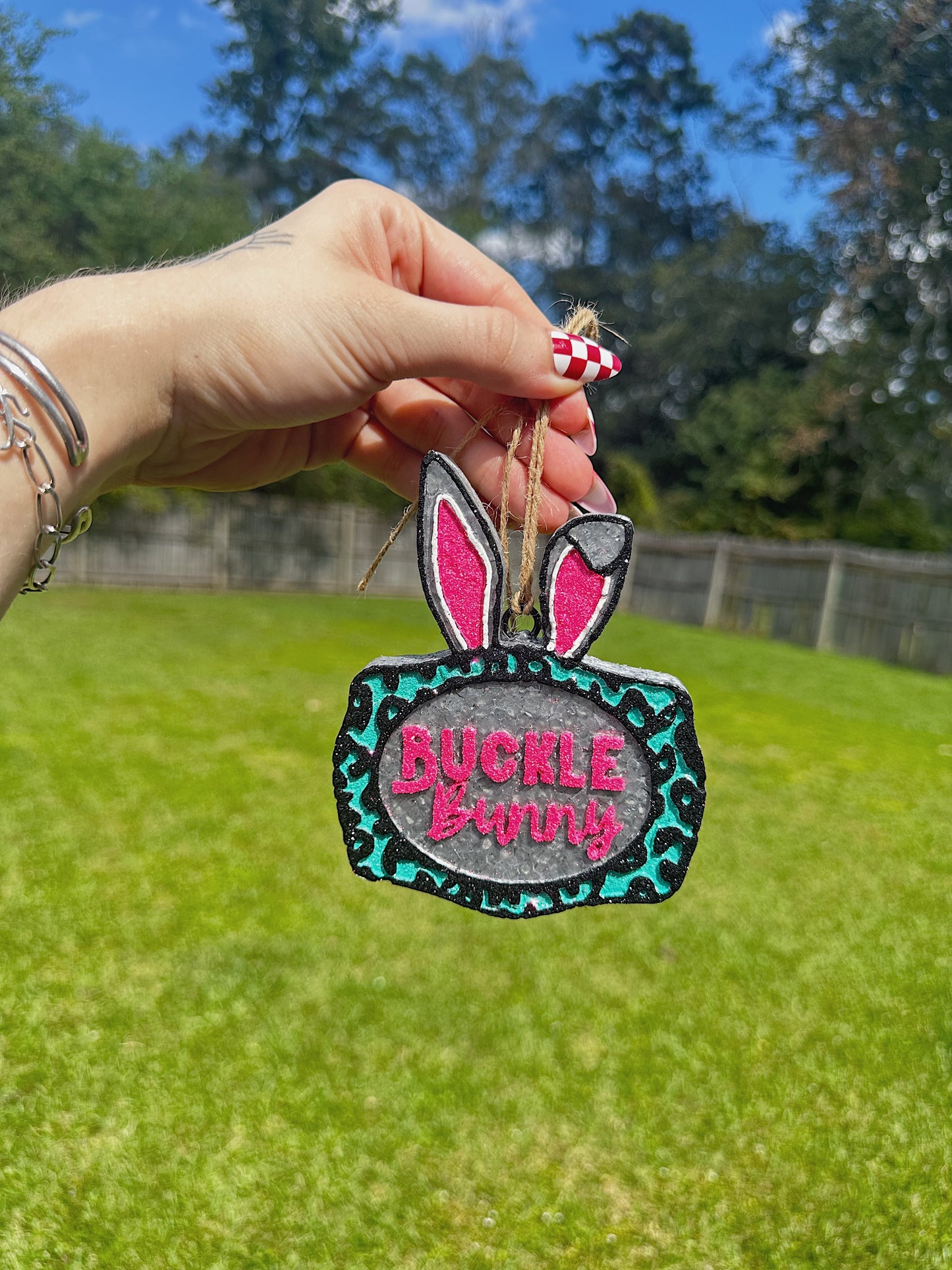 Buckle Bunny Car Freshie