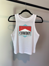 Load image into Gallery viewer, Cowboy Cropped Tank