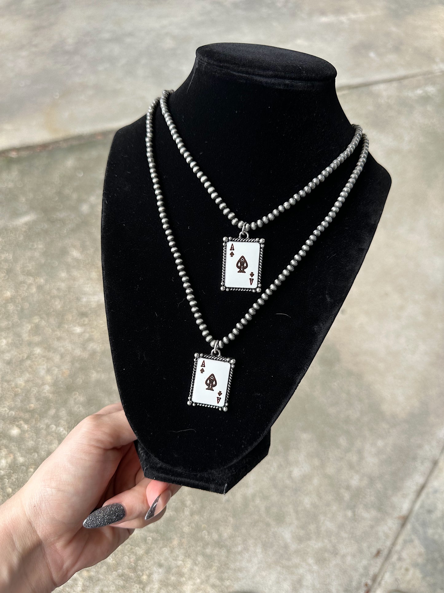 Ace of Spades Card Necklace
