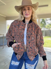 Load image into Gallery viewer, The Tooled Leather Bomber Jacket