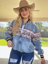 Load image into Gallery viewer, Horses Run Wild Bomber Jacket
