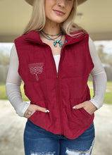 Load image into Gallery viewer, Maroon Boot Stitch Vest