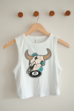 Load image into Gallery viewer, Retro Longhorn Cropped Tank