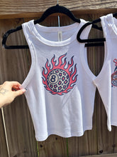 Load image into Gallery viewer, Leopard 8 Ball Cropped Tank