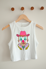 Load image into Gallery viewer, Rodeo Clown Cropped Tank
