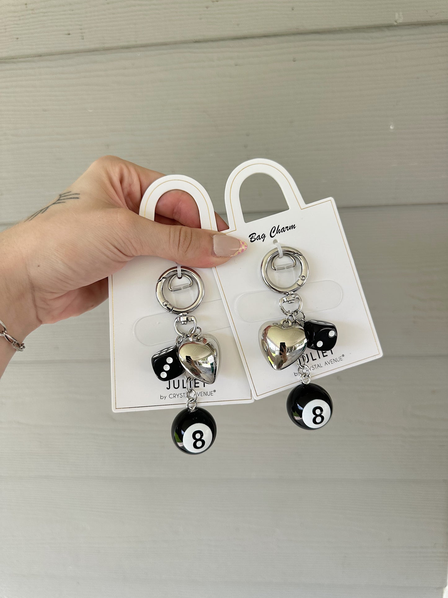 8 Ball Keychain / Bag Charm