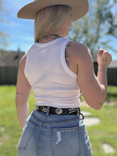 Load image into Gallery viewer, Saddle Up Cropped Tank
