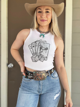Load image into Gallery viewer, Deck of Cards Cropped Tank