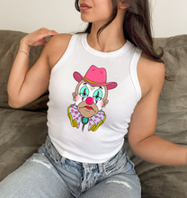 Load image into Gallery viewer, Rodeo Clown Cropped Tank