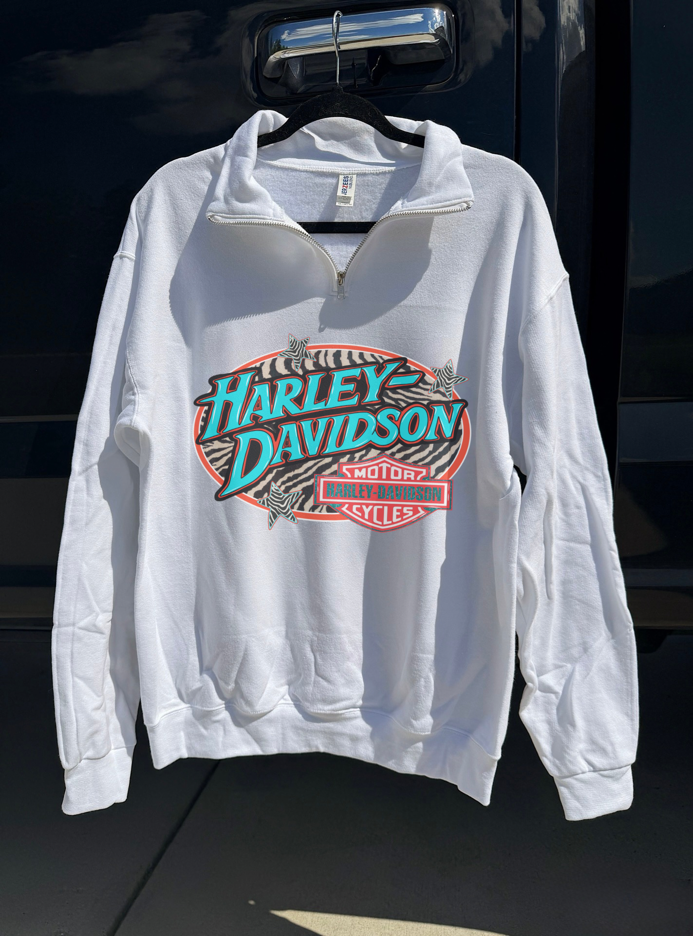 Zebra Harley Quarter Zip