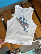 Load image into Gallery viewer, Buckin’ Horse Cropped Tank
