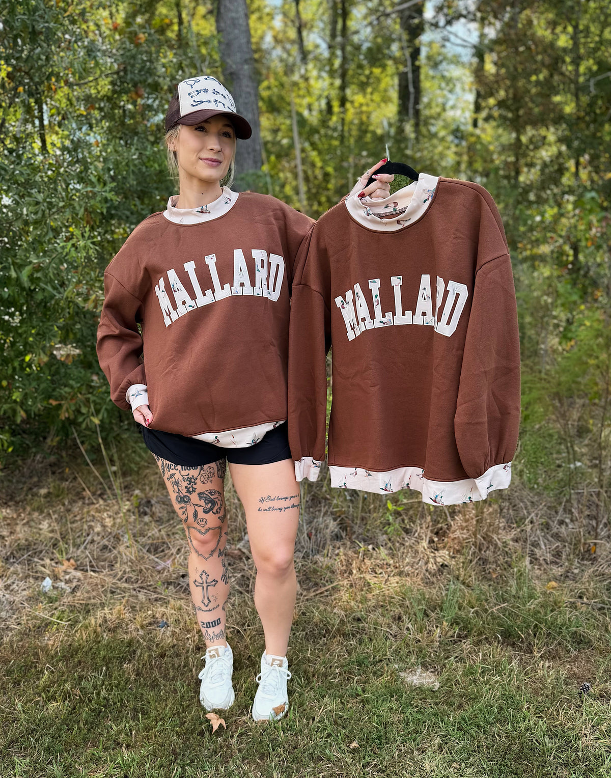 Mallard Mock Neck Sweatshirt