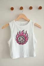 Load image into Gallery viewer, Leopard 8 Ball Cropped Tank