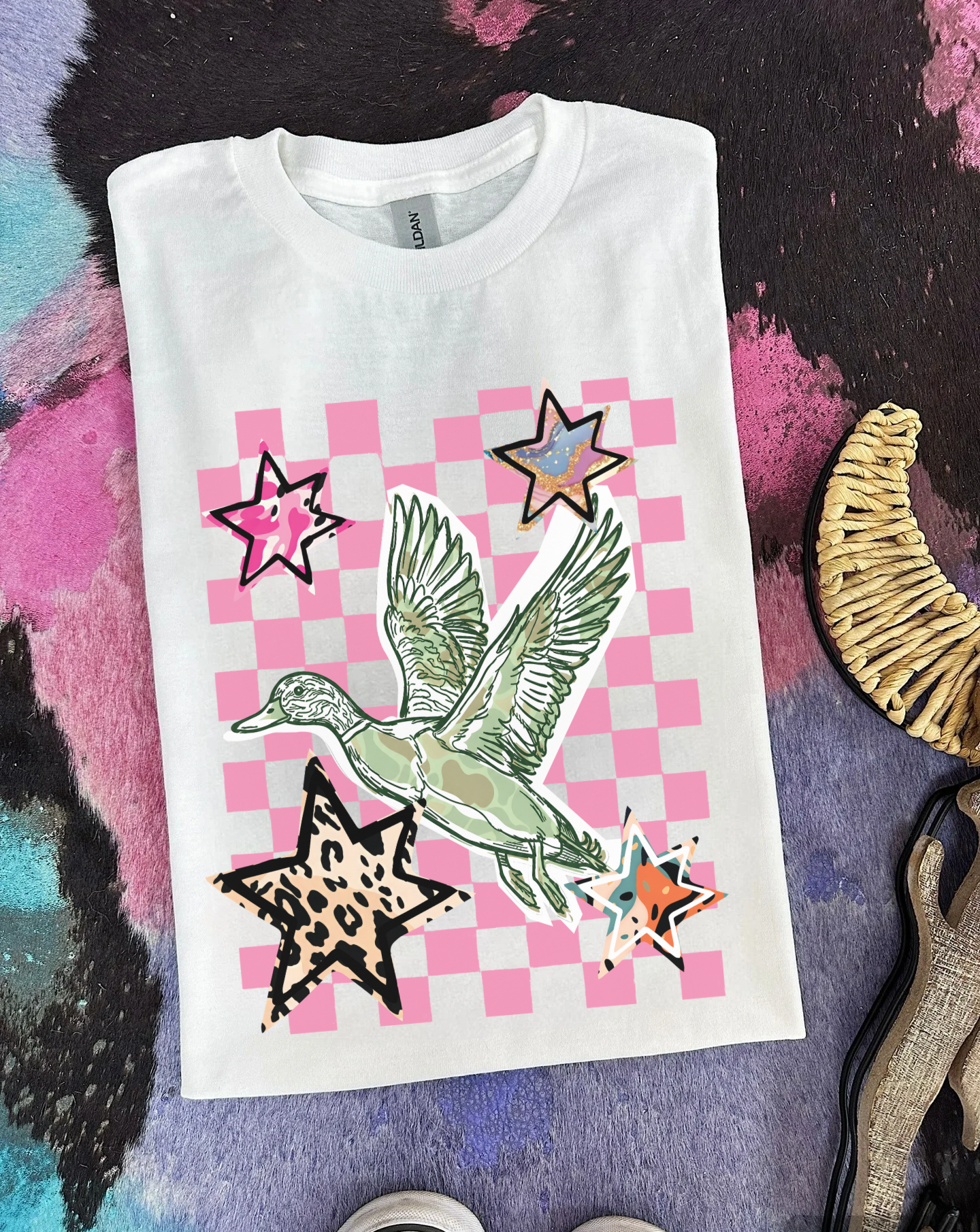 Pink Skies & Duck Vibes TEE or CREWNECK