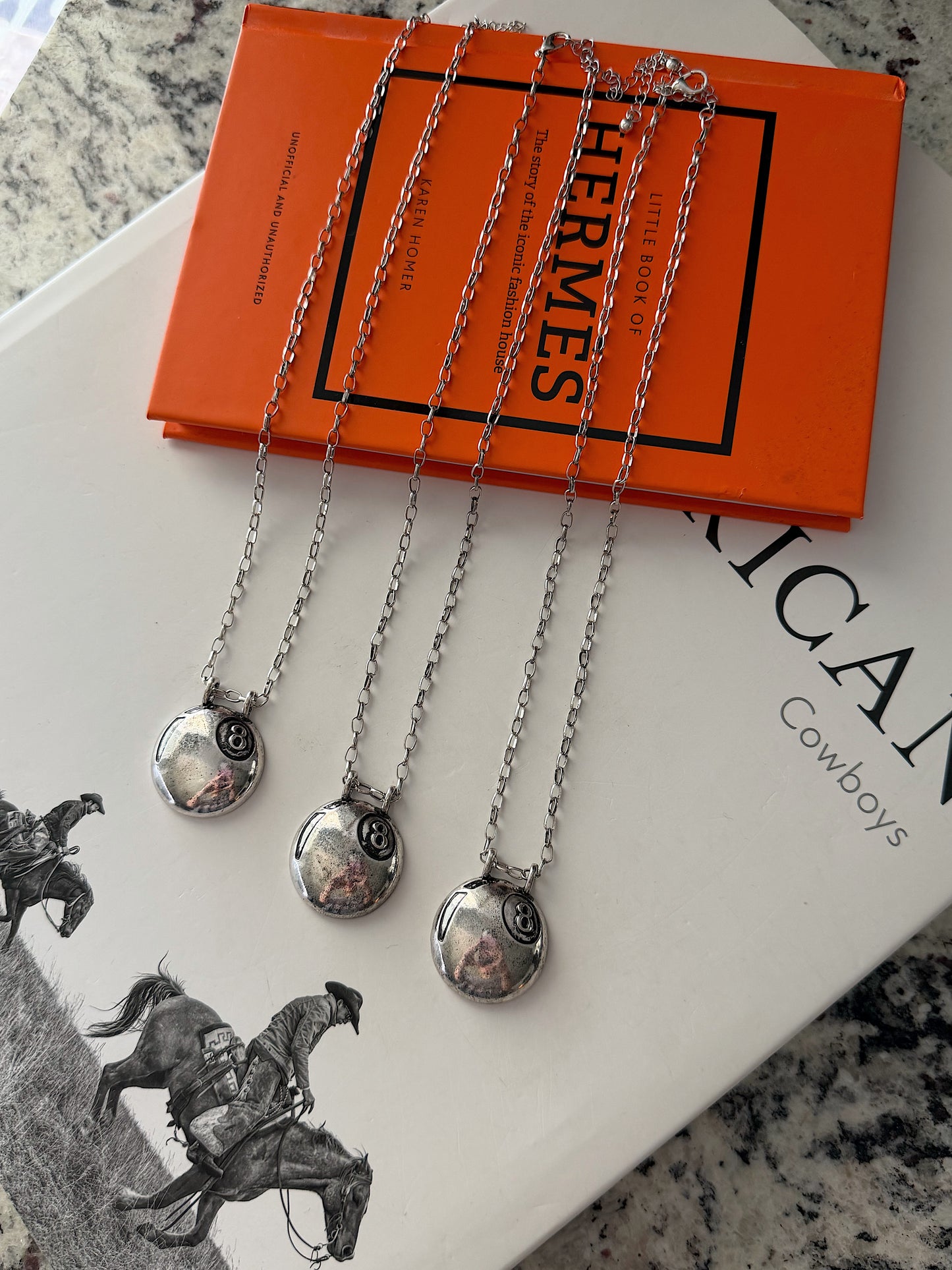 Edgy 8 Ball Necklace