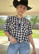Load image into Gallery viewer, The Denim & Plaid Top