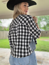 Load image into Gallery viewer, The Denim & Plaid Top
