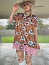 Load image into Gallery viewer, Blushin’ Bronco Dress