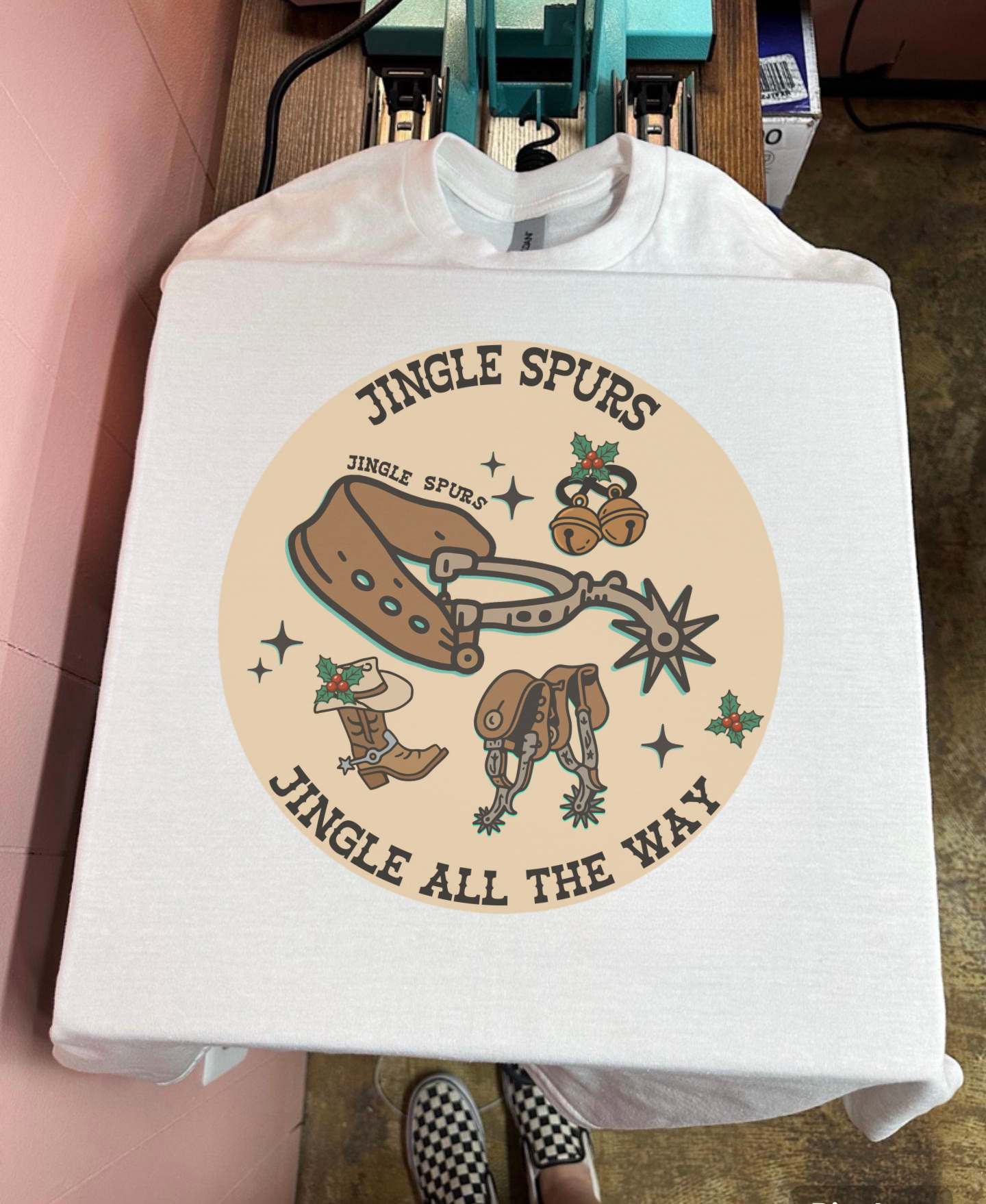 Jingle Spurs Tee or Crewneck