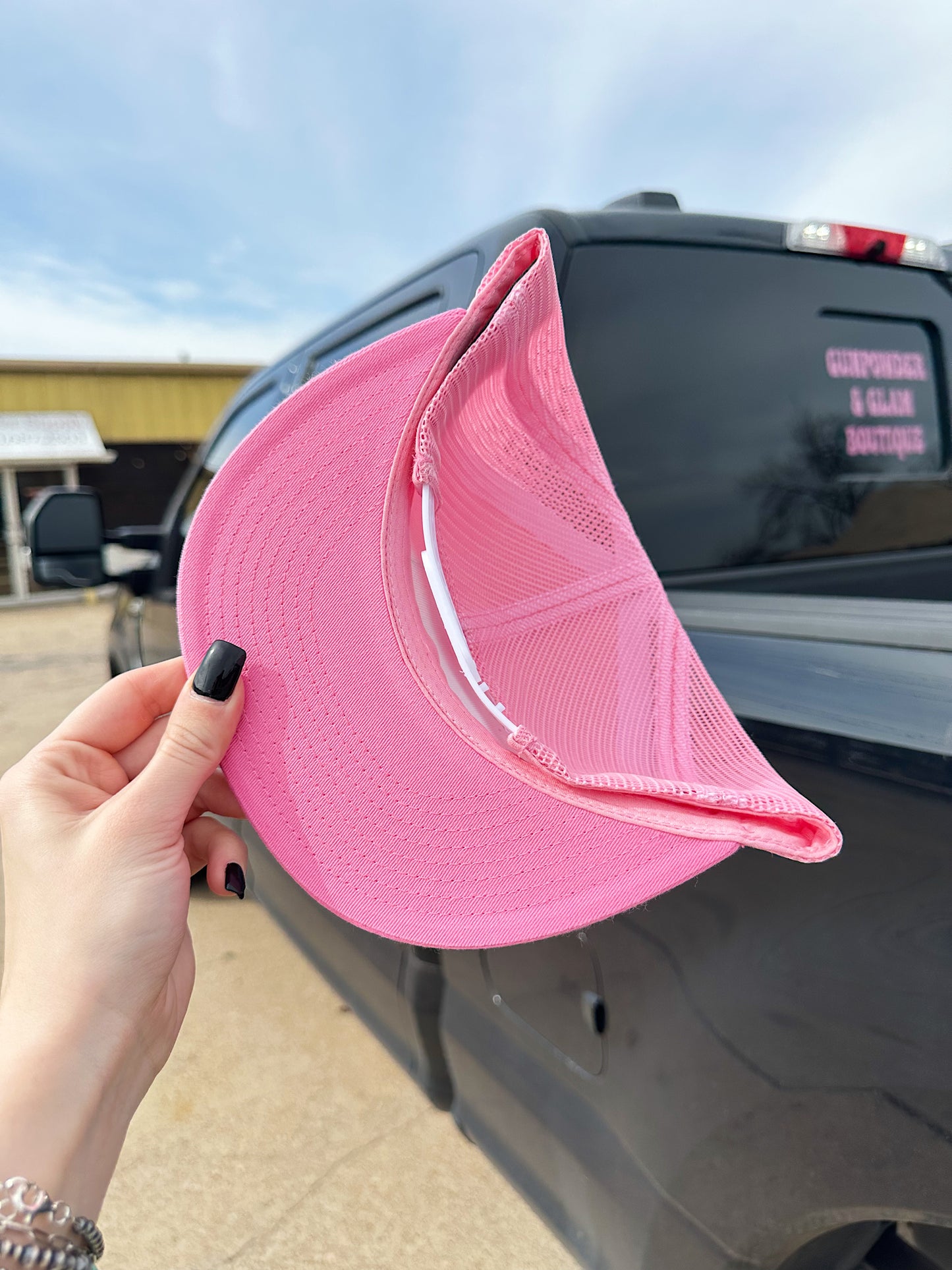Pink Lazy J Hat