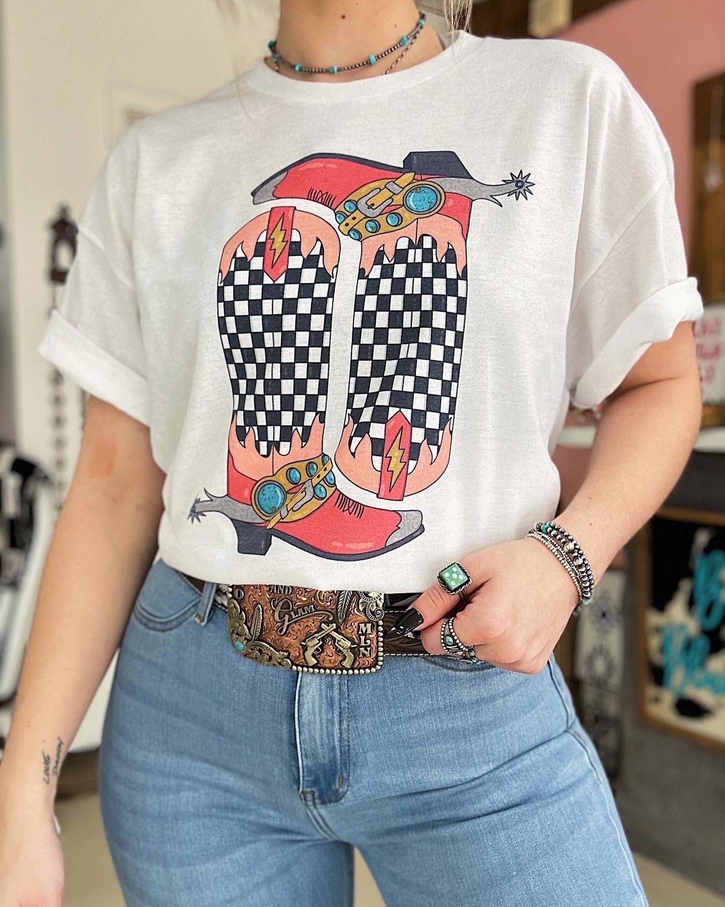 RTS Retro Boots Tee Large