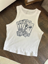 Load image into Gallery viewer, Deck of Cards Cropped Tank