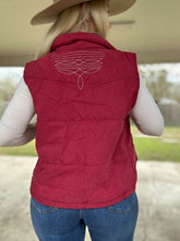 Load image into Gallery viewer, Maroon Boot Stitch Vest