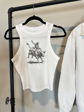 Load image into Gallery viewer, Vintage Bull Rider Cropped Tank