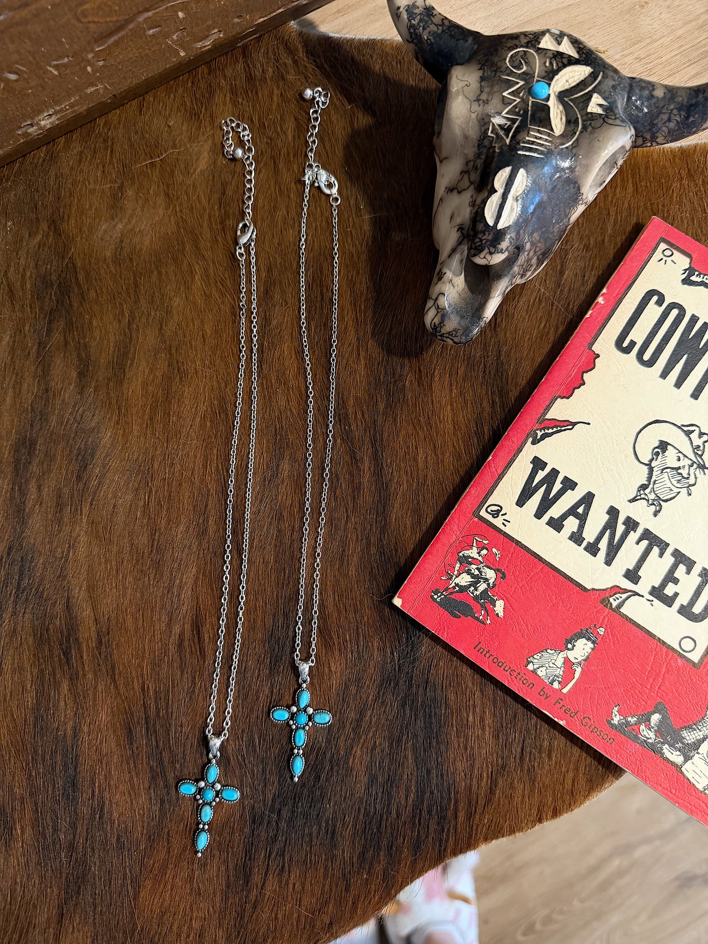 Turquoise Cross Necklace