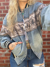 Load image into Gallery viewer, Horses Run Wild Bomber Jacket