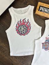 Load image into Gallery viewer, Leopard 8 Ball Cropped Tank