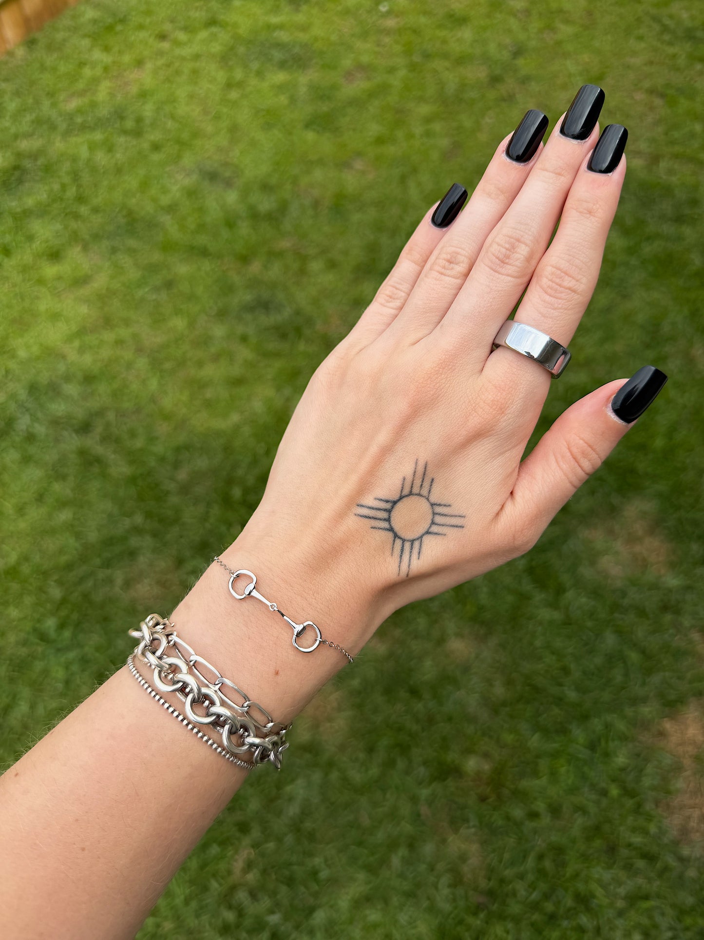 Snaffle Bit Bracelet (Sterling Silver)