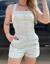 Load image into Gallery viewer, Denim Tie Back Romper