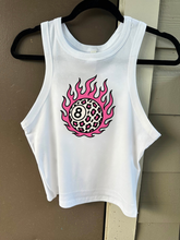 Load image into Gallery viewer, Leopard 8 Ball Cropped Tank