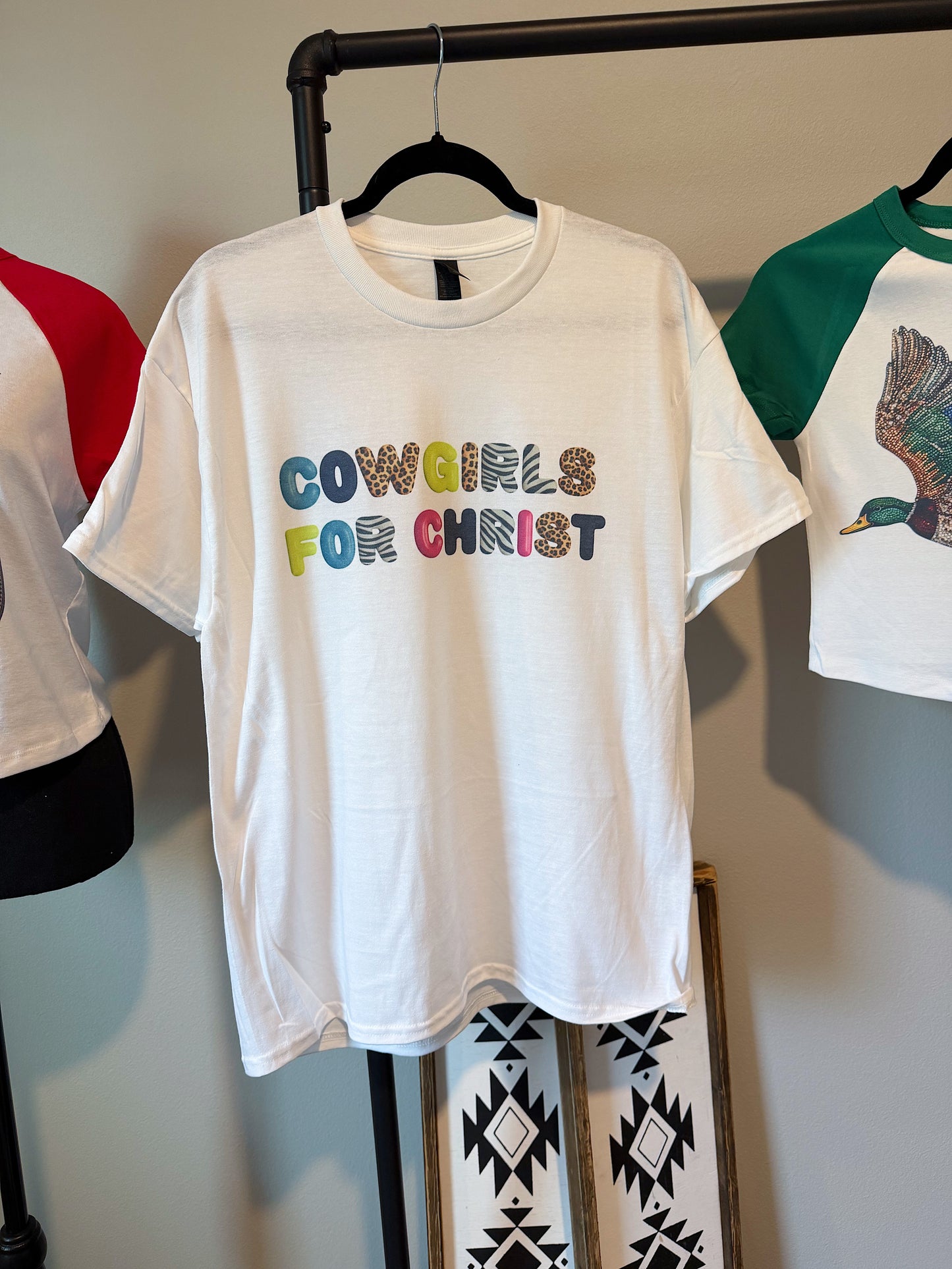 Cowgirls For Christ Tee or Crewneck
