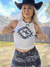 Load image into Gallery viewer, Aztec Bronc Cropped Tank