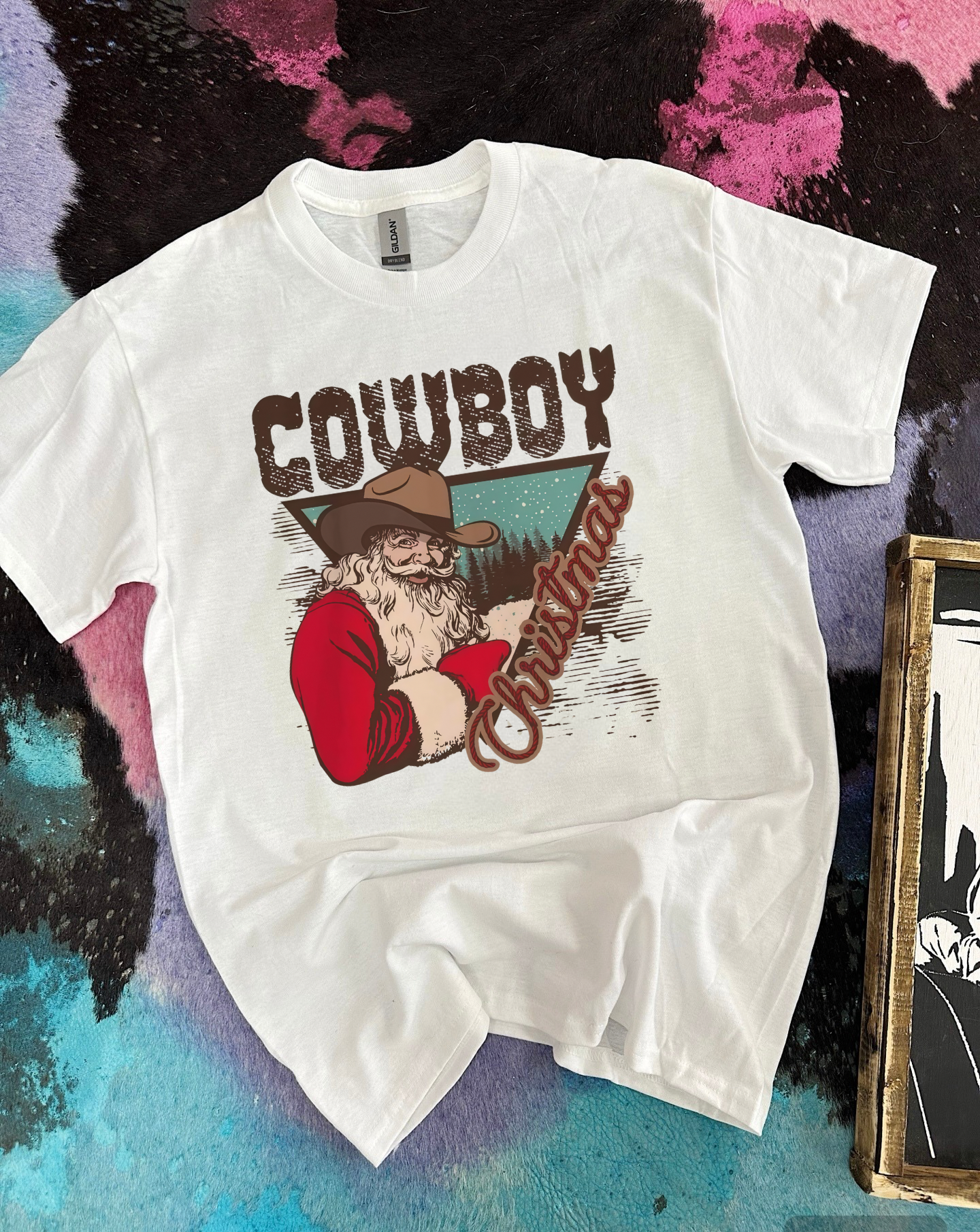 Cowboy Christmas Tee or Crewneck