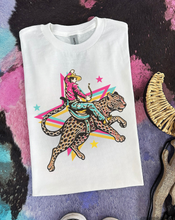 Load image into Gallery viewer, Retro Cowboy Jaguar Tee or Crewneck