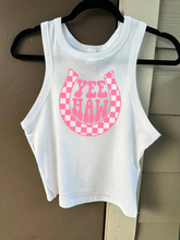 Load image into Gallery viewer, Yeehaw Horseshoe Cropped Tank