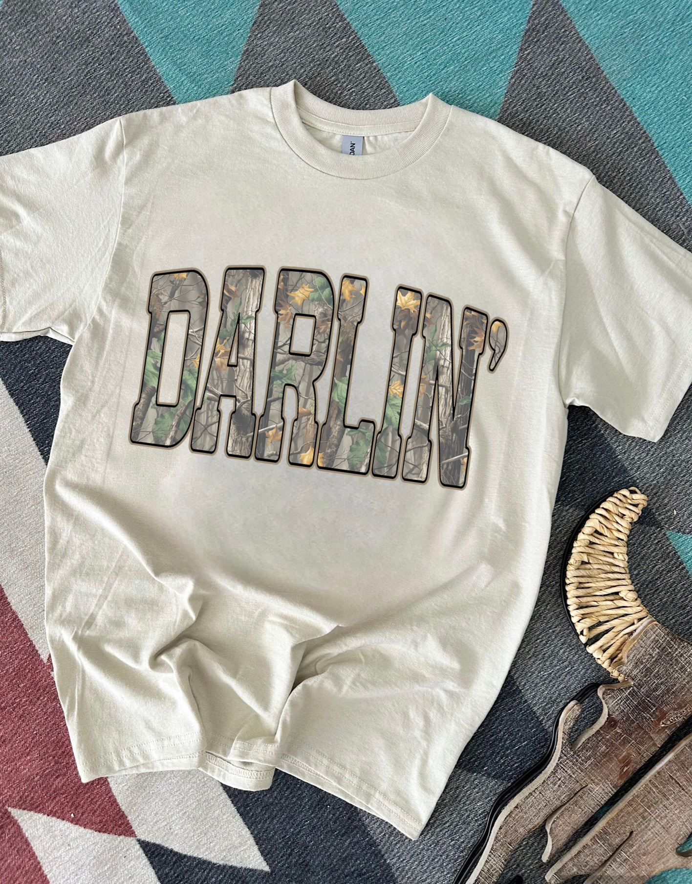 Camo Darlin’ Tee or Crewneck