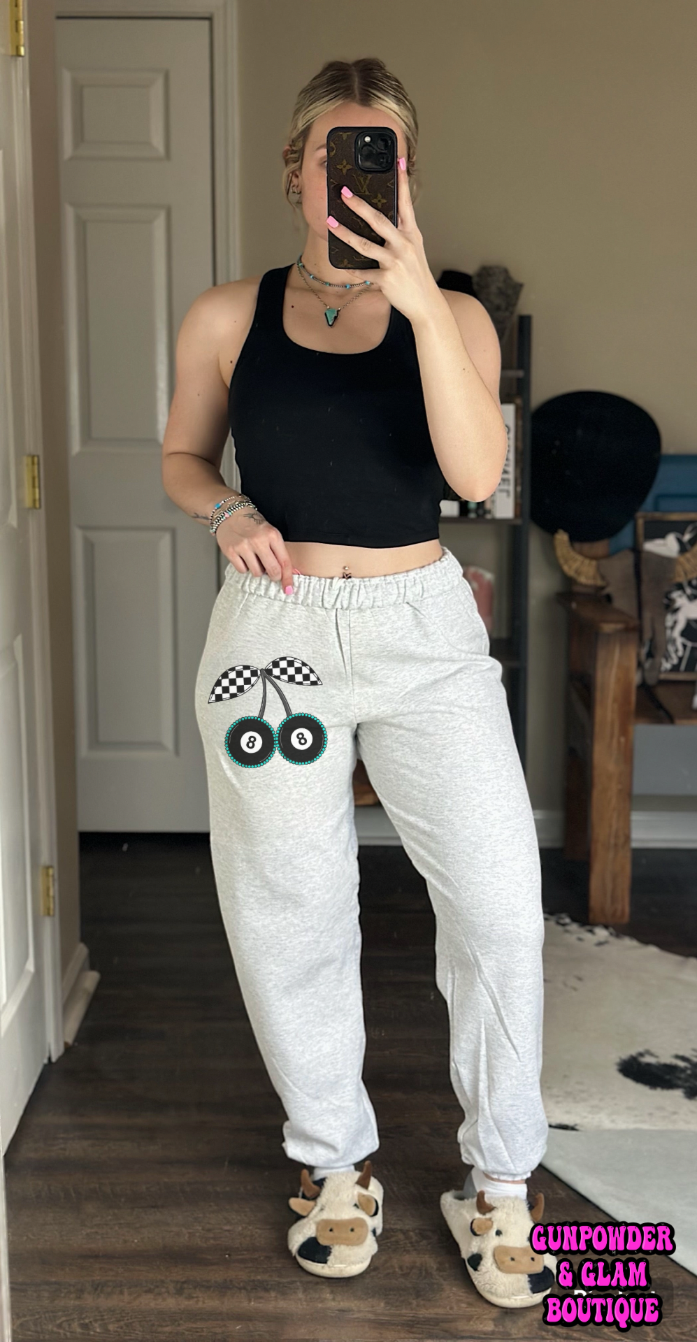 8 Ball Cherry Joggers