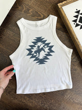 Load image into Gallery viewer, Aztec Bronc Cropped Tank