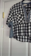 Load and play video in Gallery viewer, The Denim & Plaid Top