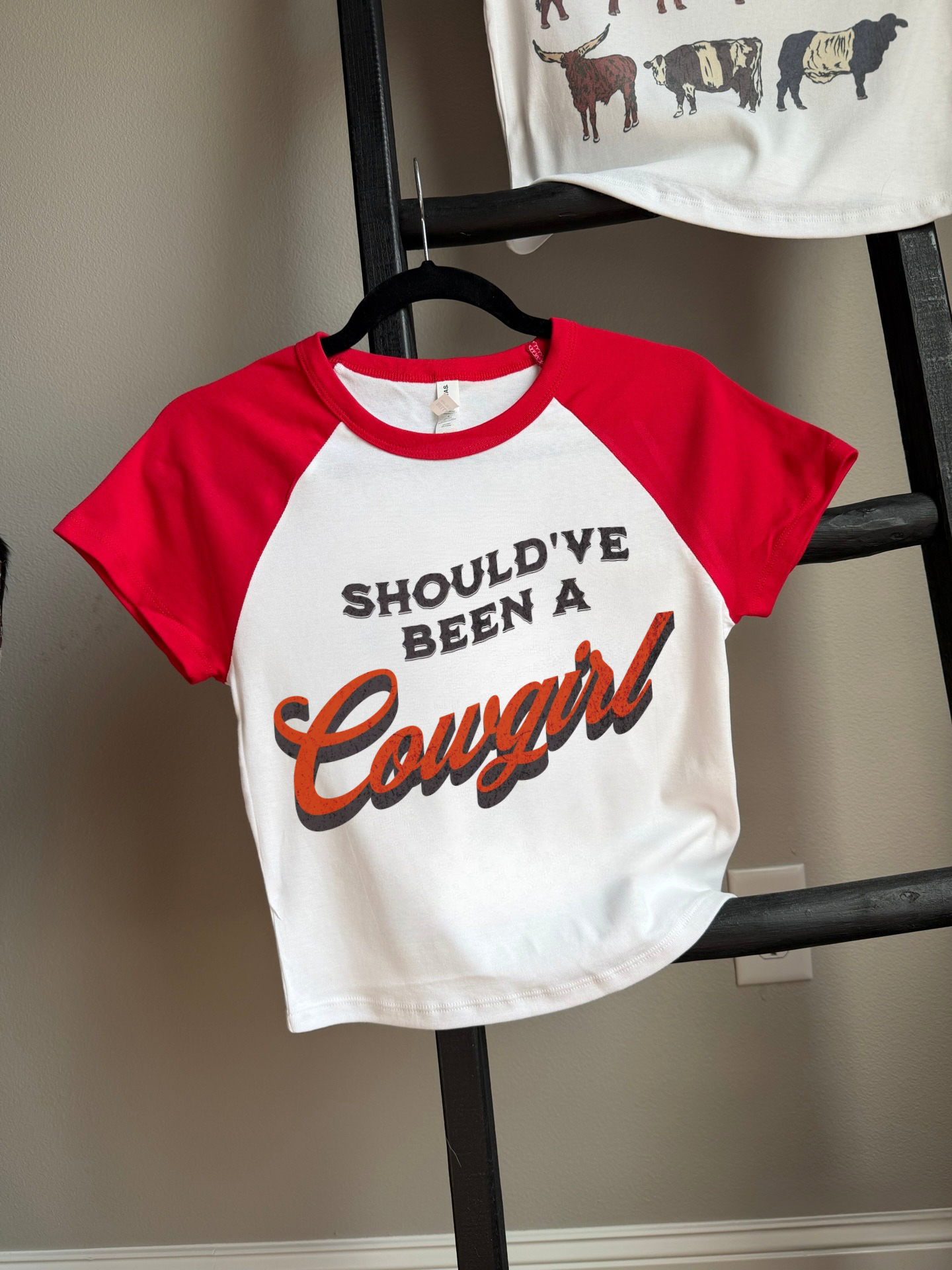 Should’ve Been A Cowgirl Baby Tee