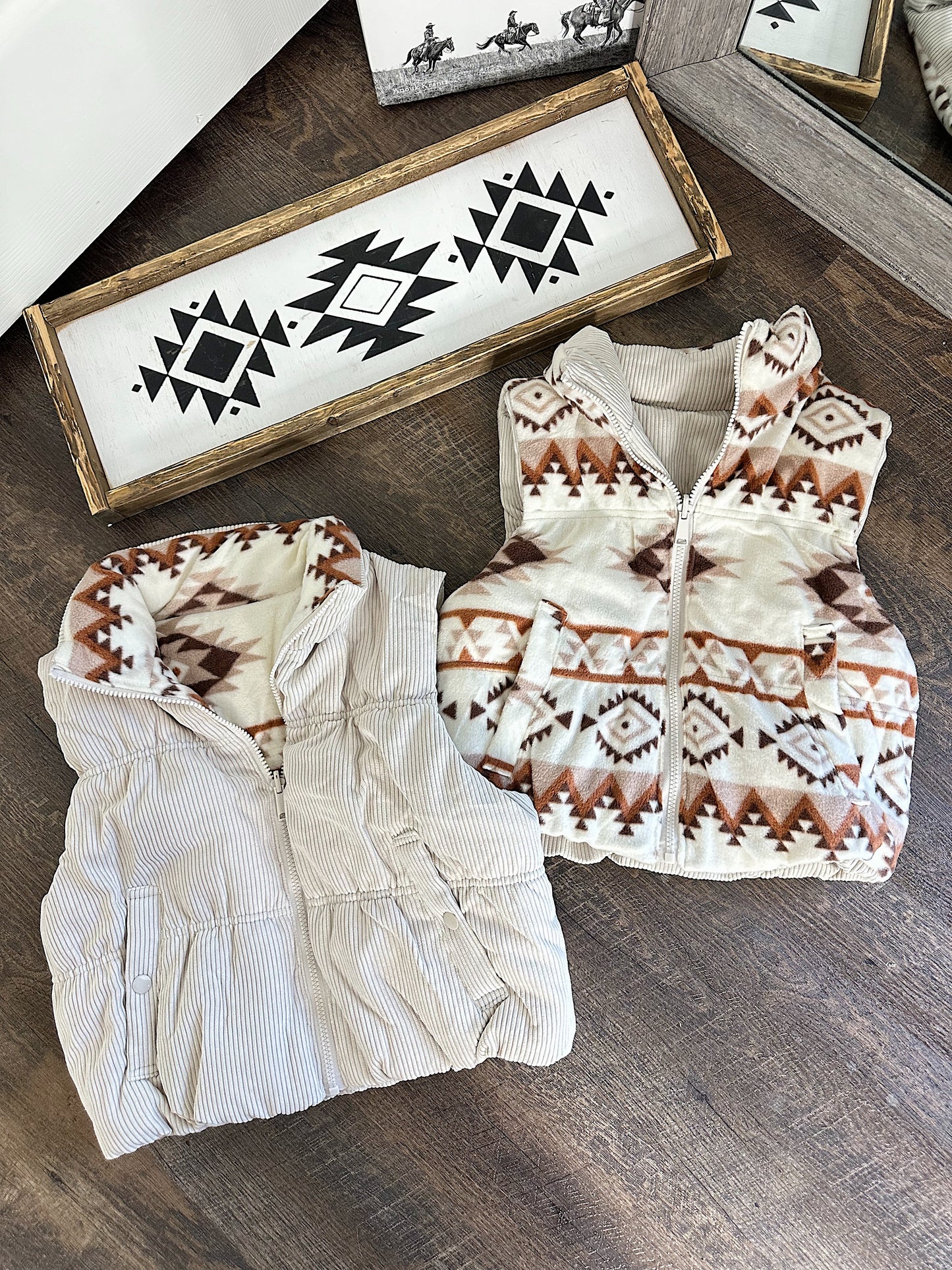 Reversible Aztec Vest