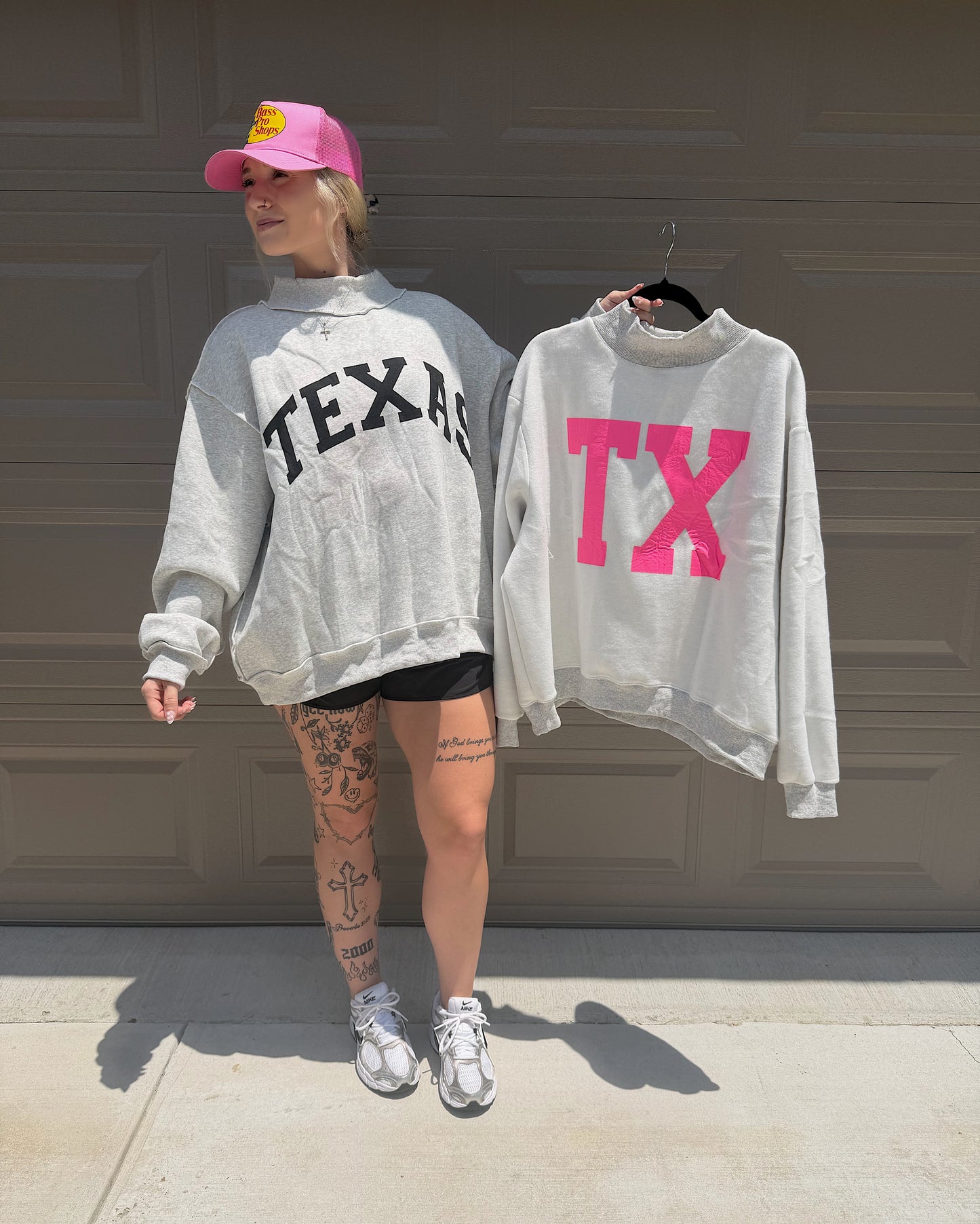 Texas Reversible Mock Neck Sweatshirt