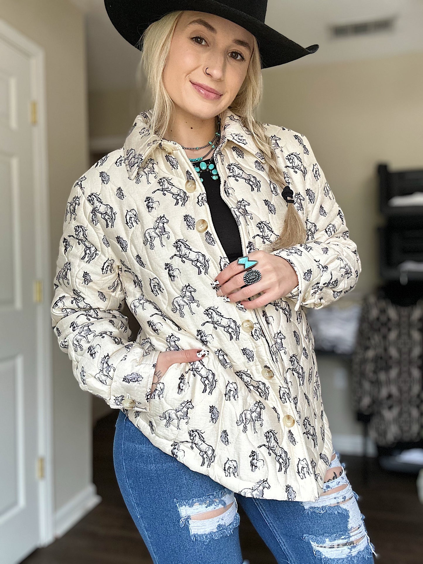 Quilted Pony Jacket