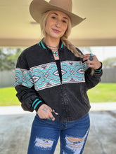 Load image into Gallery viewer, Retro Bomber (Turquoise)
