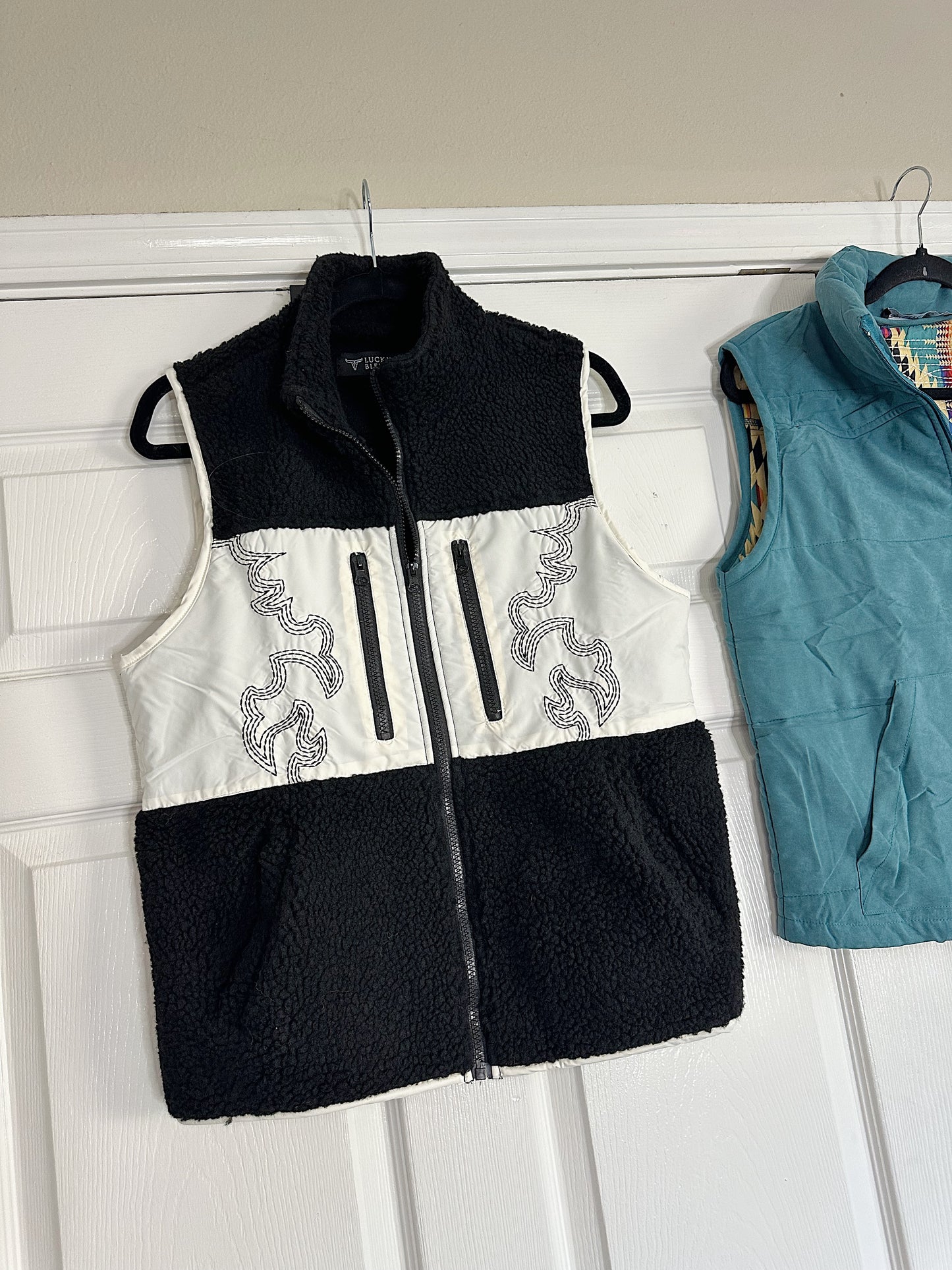 Boot Stitch Sherpa Vest